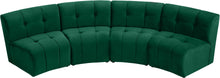 Load image into Gallery viewer, Limitless Green Velvet 4pc. Modular Sectional