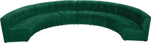 Load image into Gallery viewer, Limitless Green Velvet 8pc. Modular Sectional
