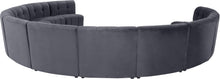 Load image into Gallery viewer, Limitless Grey Velvet 11pc. Modular Sectional