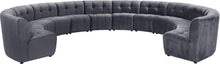 Load image into Gallery viewer, Limitless Grey Velvet 12pc. Modular Sectional