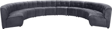 Load image into Gallery viewer, Limitless Grey Velvet 10pc. Modular Sectional