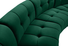 Load image into Gallery viewer, Limitless Green Velvet 9pc. Modular Sectional