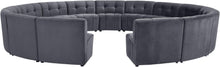 Load image into Gallery viewer, Limitless Grey Velvet 15pc. Modular Sectional