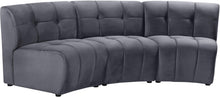 Load image into Gallery viewer, Limitless Grey Velvet 3pc. Modular Sectional