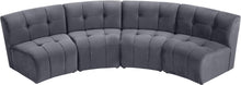 Load image into Gallery viewer, Limitless Grey Velvet 4pc. Modular Sectional