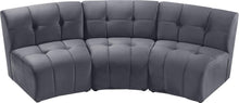 Load image into Gallery viewer, Limitless Grey Velvet 3pc. Modular Sectional
