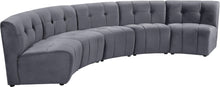 Load image into Gallery viewer, Limitless Grey Velvet 5pc. Modular Sectional