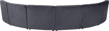 Load image into Gallery viewer, Limitless Grey Velvet 6pc. Modular Sectional