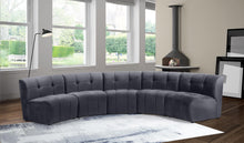Load image into Gallery viewer, Limitless Grey Velvet 5pc. Modular Sectional