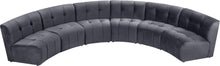 Load image into Gallery viewer, Limitless Grey Velvet 6pc. Modular Sectional