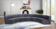 Load image into Gallery viewer, Limitless Grey Velvet 7pc. Modular Sectional