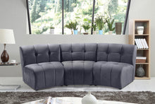 Load image into Gallery viewer, Limitless Grey Velvet 3pc. Modular Sectional