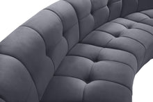 Load image into Gallery viewer, Limitless Grey Velvet 4pc. Modular Sectional