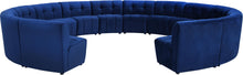 Load image into Gallery viewer, Limitless Navy Velvet 14pc. Modular Sectional