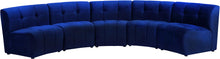 Load image into Gallery viewer, Limitless Navy Velvet 5pc. Modular Sectional