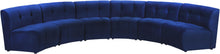 Load image into Gallery viewer, Limitless Navy Velvet 6pc. Modular Sectional