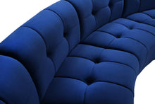 Load image into Gallery viewer, Limitless Navy Velvet 9pc. Modular Sectional