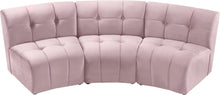 Load image into Gallery viewer, Limitless Pink Velvet 3pc. Modular Sectional