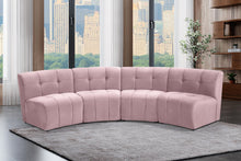 Load image into Gallery viewer, Limitless Pink Velvet 4pc. Modular Sectional