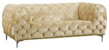 Load image into Gallery viewer, Mercer Beige Velvet Loveseat
