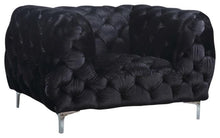 Load image into Gallery viewer, Mercer Black Velvet Chair