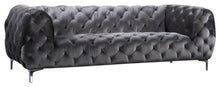 Load image into Gallery viewer, Mercer Grey Velvet Sofa