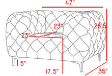 Load image into Gallery viewer, Mercer Black Velvet Chair