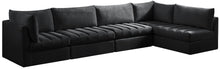 Load image into Gallery viewer, Jacob Black Velvet Modular Sectional