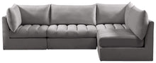 Load image into Gallery viewer, Jacob Grey Velvet Modular Sectional