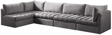 Load image into Gallery viewer, Jacob Grey Velvet Modular Sectional