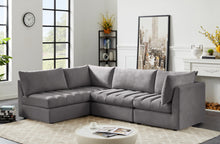 Load image into Gallery viewer, Jacob Grey Velvet Modular Sectional
