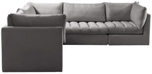 Load image into Gallery viewer, Jacob Grey Velvet Modular Sectional
