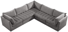Load image into Gallery viewer, Jacob Grey Velvet Modular Sectional