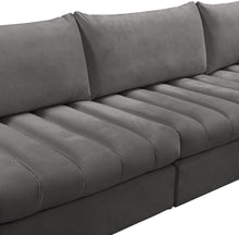 Load image into Gallery viewer, Jacob Grey Velvet Modular Sectional