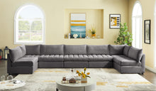 Load image into Gallery viewer, Jacob Grey Velvet Modular Sectional