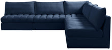 Load image into Gallery viewer, Jacob Navy Velvet Modular Sectional