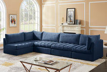 Load image into Gallery viewer, Jacob Navy Velvet Modular Sectional