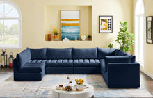 Load image into Gallery viewer, Jacob Navy Velvet Modular Sectional