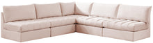 Load image into Gallery viewer, Jacob Pink Velvet Modular Sectional