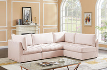 Load image into Gallery viewer, Jacob Pink Velvet Modular Sectional