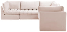 Load image into Gallery viewer, Jacob Pink Velvet Modular Sectional