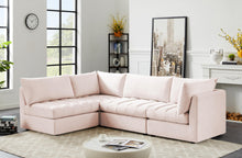 Load image into Gallery viewer, Jacob Pink Velvet Modular Sectional