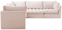 Load image into Gallery viewer, Jacob Pink Velvet Modular Sectional