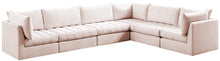 Load image into Gallery viewer, Jacob Pink Velvet Modular Sectional
