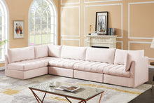Load image into Gallery viewer, Jacob Pink Velvet Modular Sectional