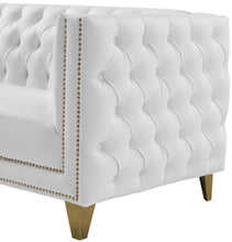 Load image into Gallery viewer, Michelle White Faux Leather Chair