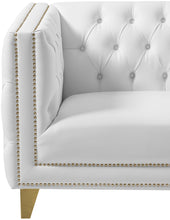 Load image into Gallery viewer, Michelle White Faux Leather Chair