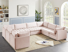 Load image into Gallery viewer, Jacob Pink Velvet Modular Sectional