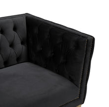 Load image into Gallery viewer, Michelle Black Velvet Sofa