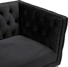 Load image into Gallery viewer, Michelle Black Velvet Chair